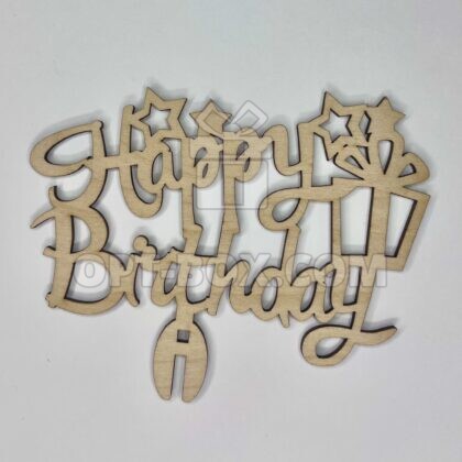 Топпер «Happy Birthday» + палочка